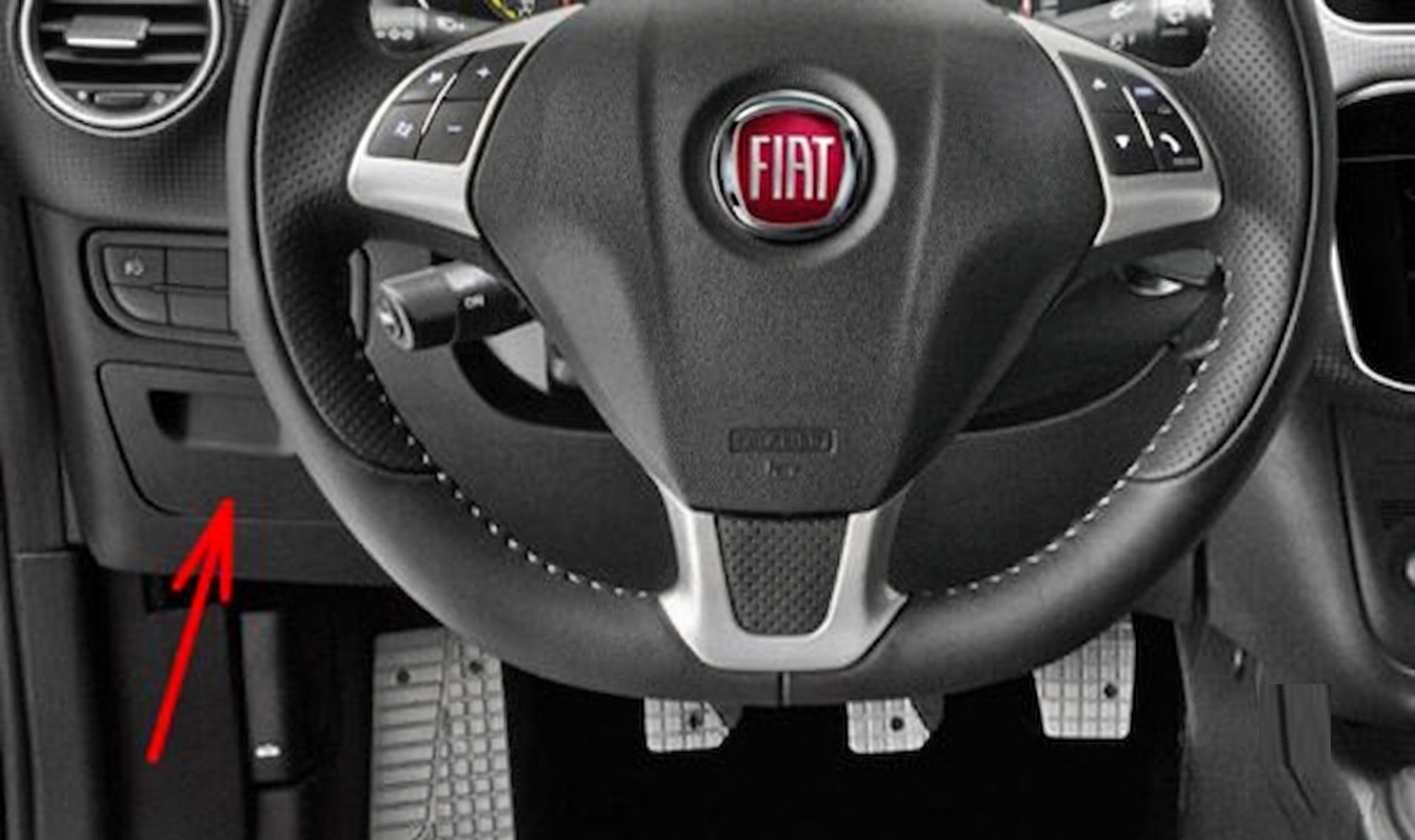 Fiat Punto (2013 - 2018) Passenger Compartment Fuse Box Location