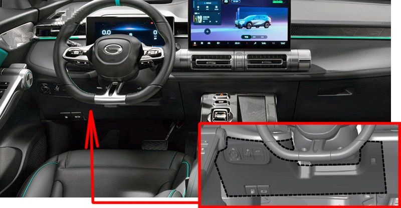 GAC Emkoo (2022 & 2023) Passenger Compartment Fuse Box Location
