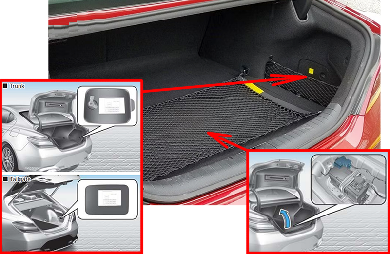 Genesis G70 (2021 - 2026) Luggage Compartment Fuse Box Location