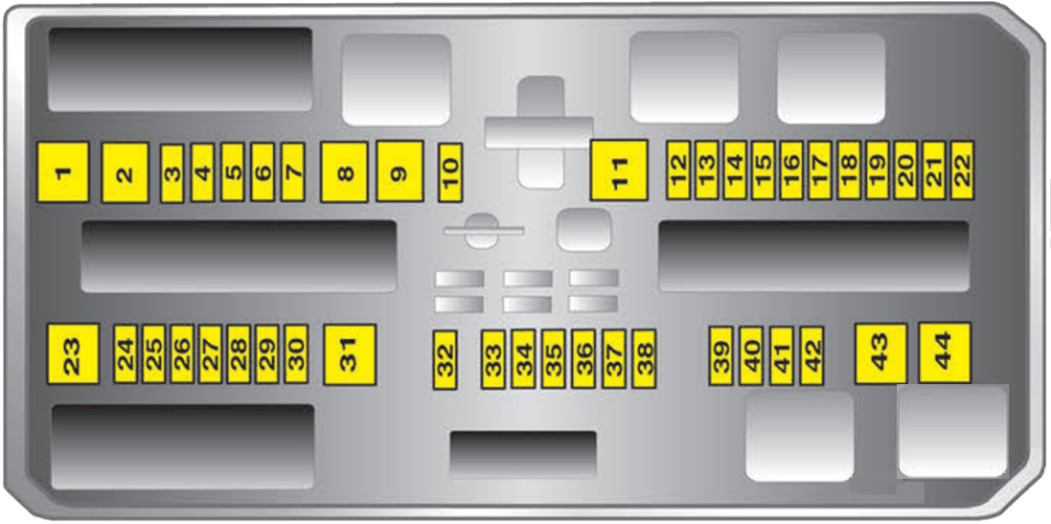 Holden Astra AH (2004 - 2009) Luggage Compartment Fuse Box Diagram