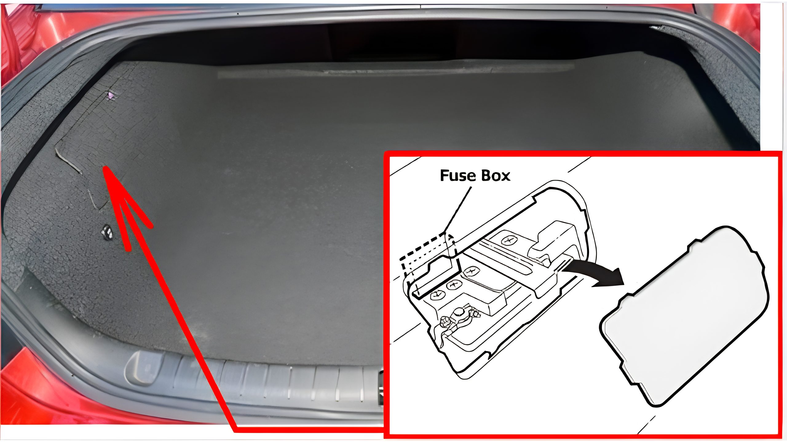 Holden Caprice WM (2006 - 2013) Luggage Compartment Fuse Box Location