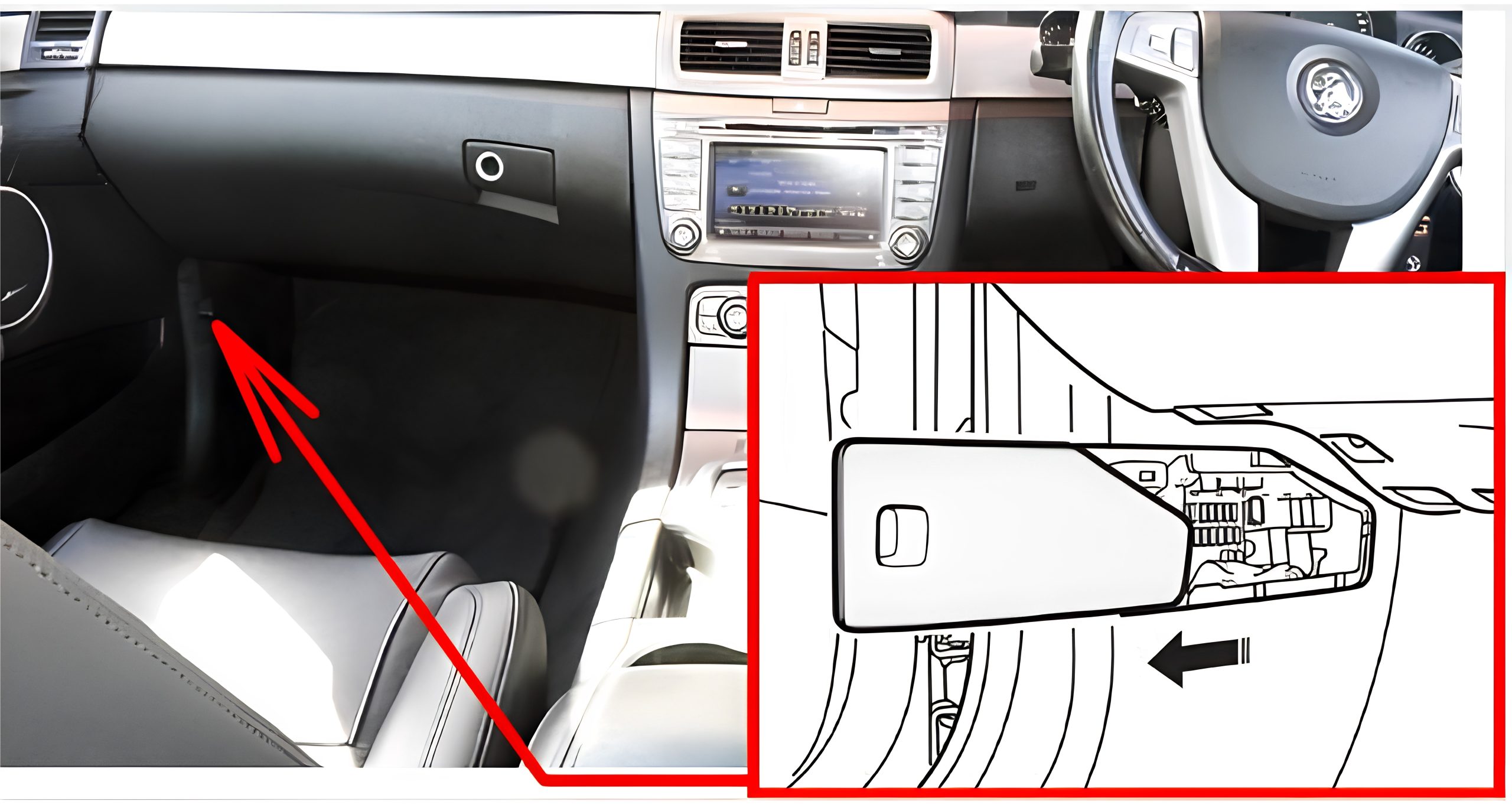 Holden Caprice WM (2006 - 2013) Passenger Compartment Fuse Box Location