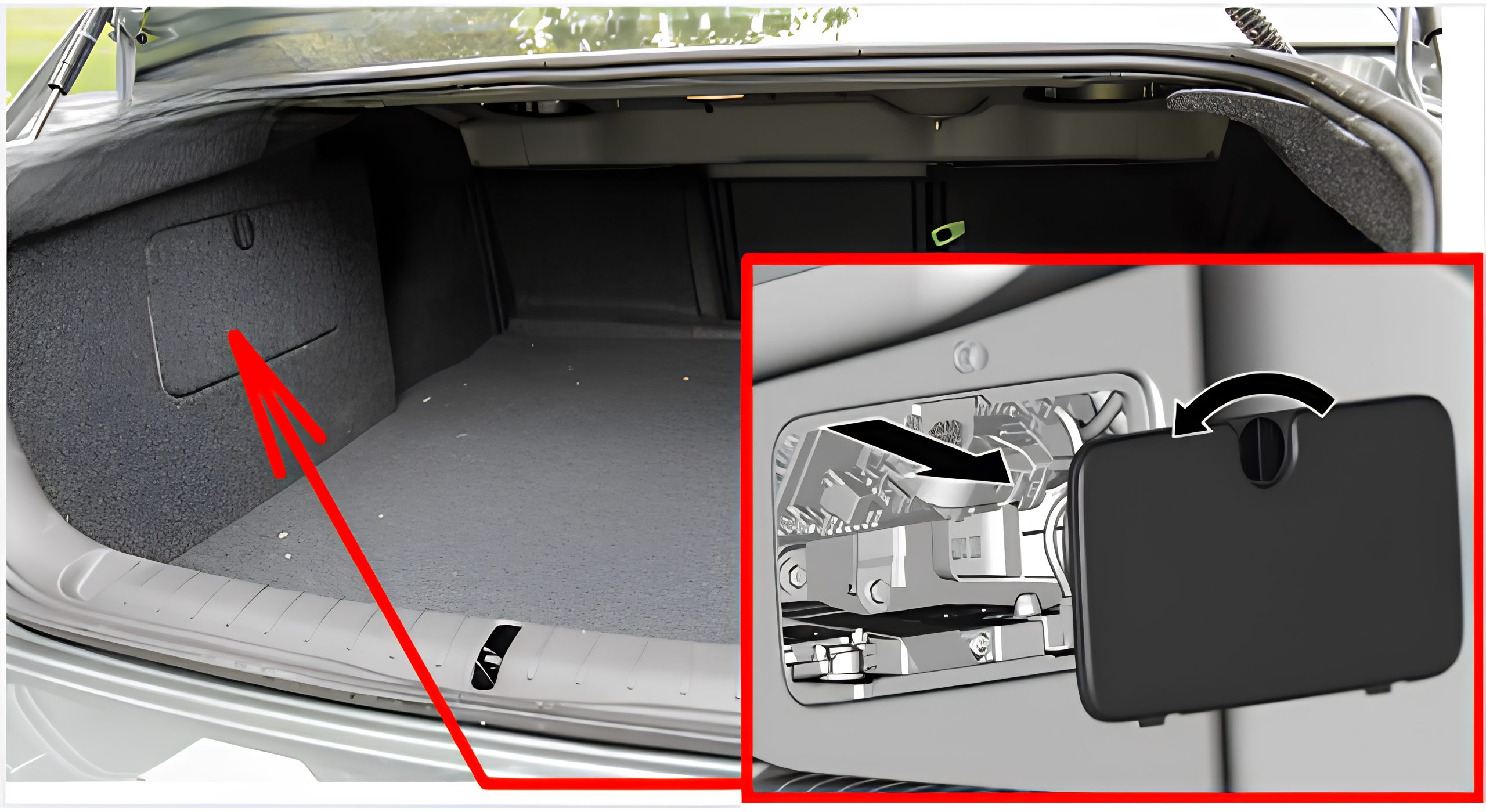 Holden Caprice WN (2013 - 2017) Luggage Compartment Fuse Box Location