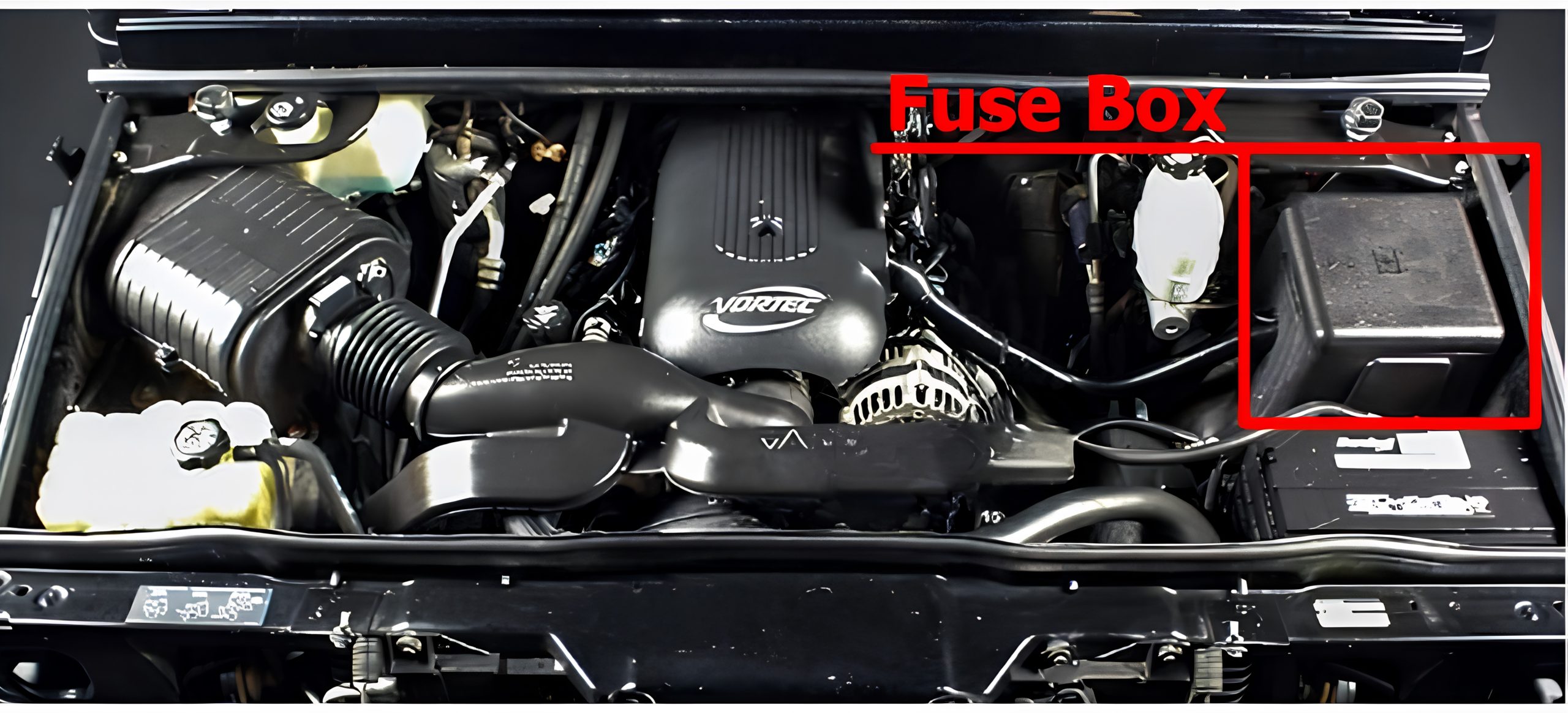 Hummer H2 (2002 - 2007) Engine Compartment Fuse Box Location