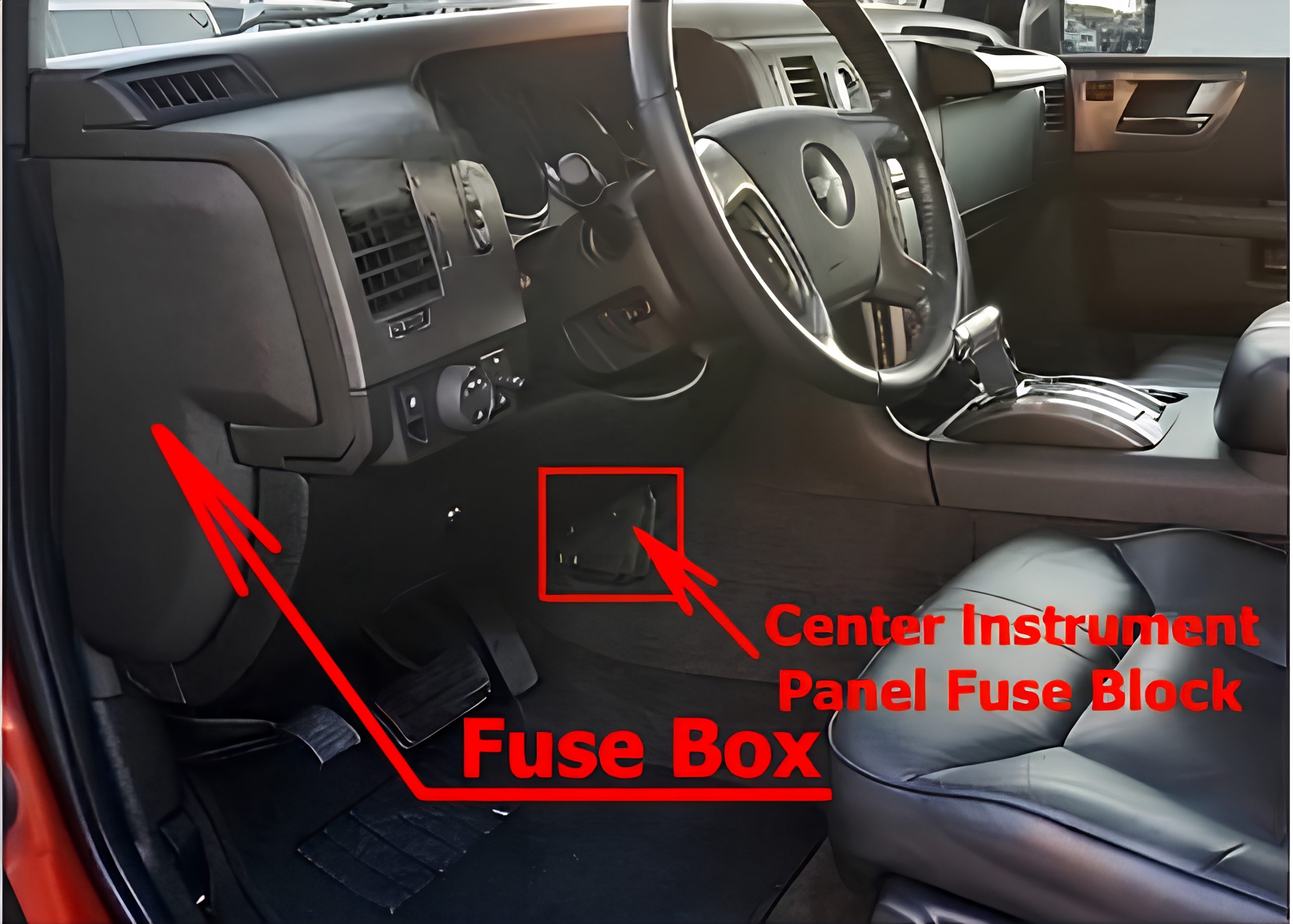 Hummer H2 (2008 - 2010) Passenger Compartment Fuse Box Location