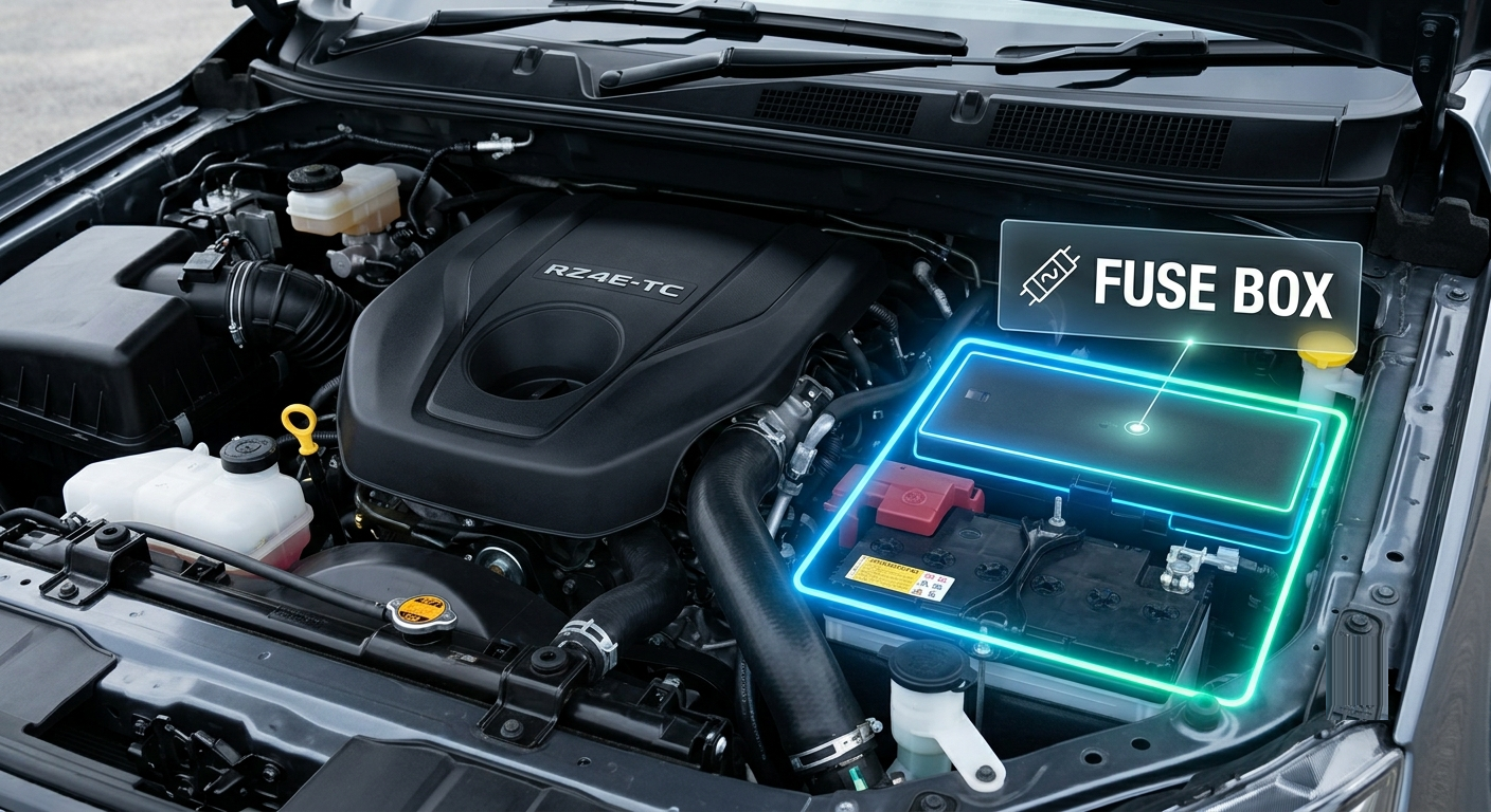 Isuzu MU-X (2021 - 2023) Engine Compartment Fuse Box Location