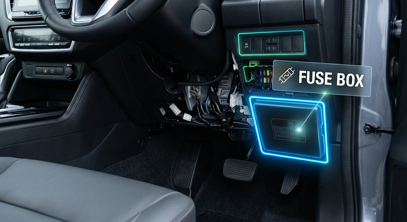 Isuzu MU-X (2021 - 2023) Passenger Compartment Fuse Box Location