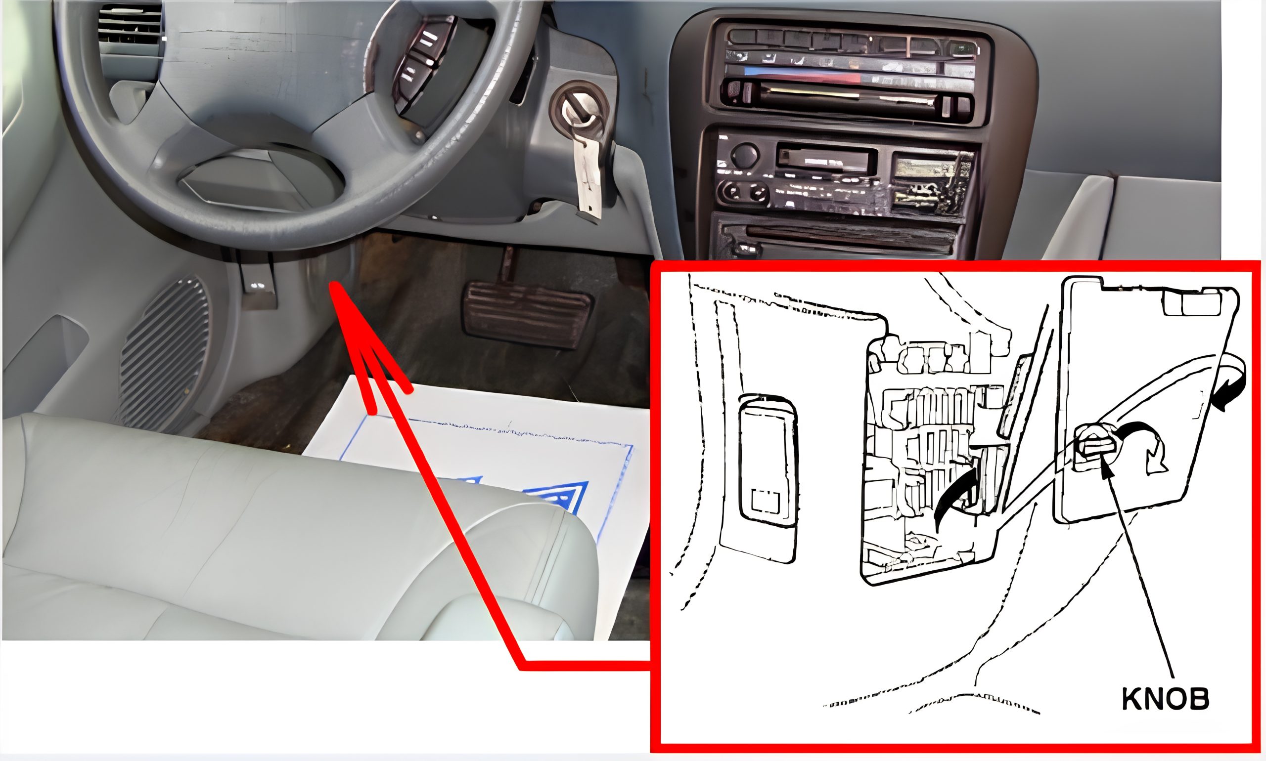 Isuzu Oasis (1996 - 1999) Passenger Compartment Fuse Box Location