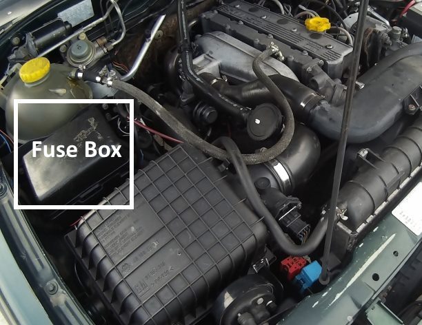 Isuzu Rodeo (1991 - 1997) Engine Compartment Fuse Box Location