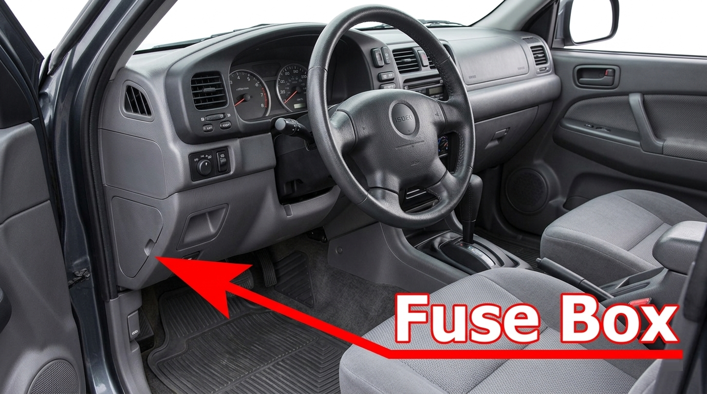 Isuzu Rodeo (1991 - 1997) Passenger Compartment Fuse Box Location