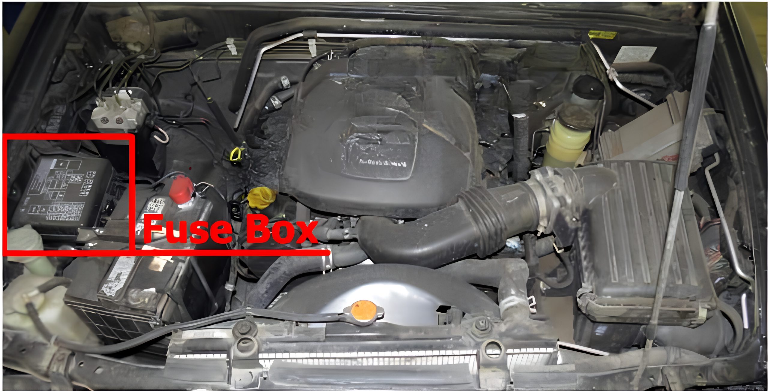 Isuzu Rodeo (1998 - 2004) Engine Compartment Fuse Box Location
