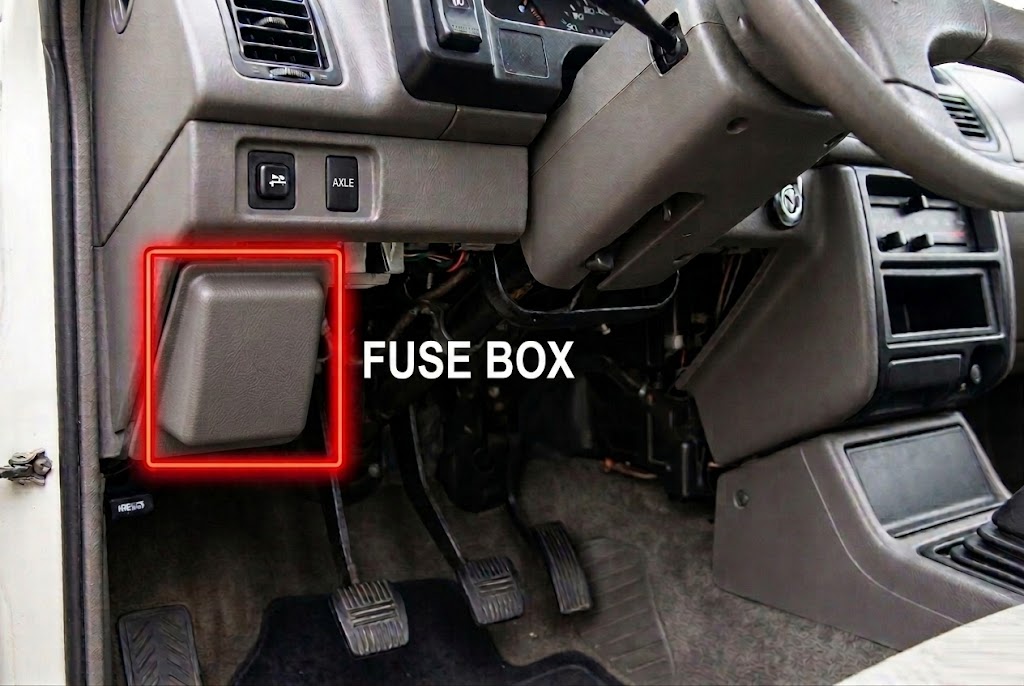 Isuzu-Trooper-1984-1985-Passenger-Compartment-Fuse-Box-Location image