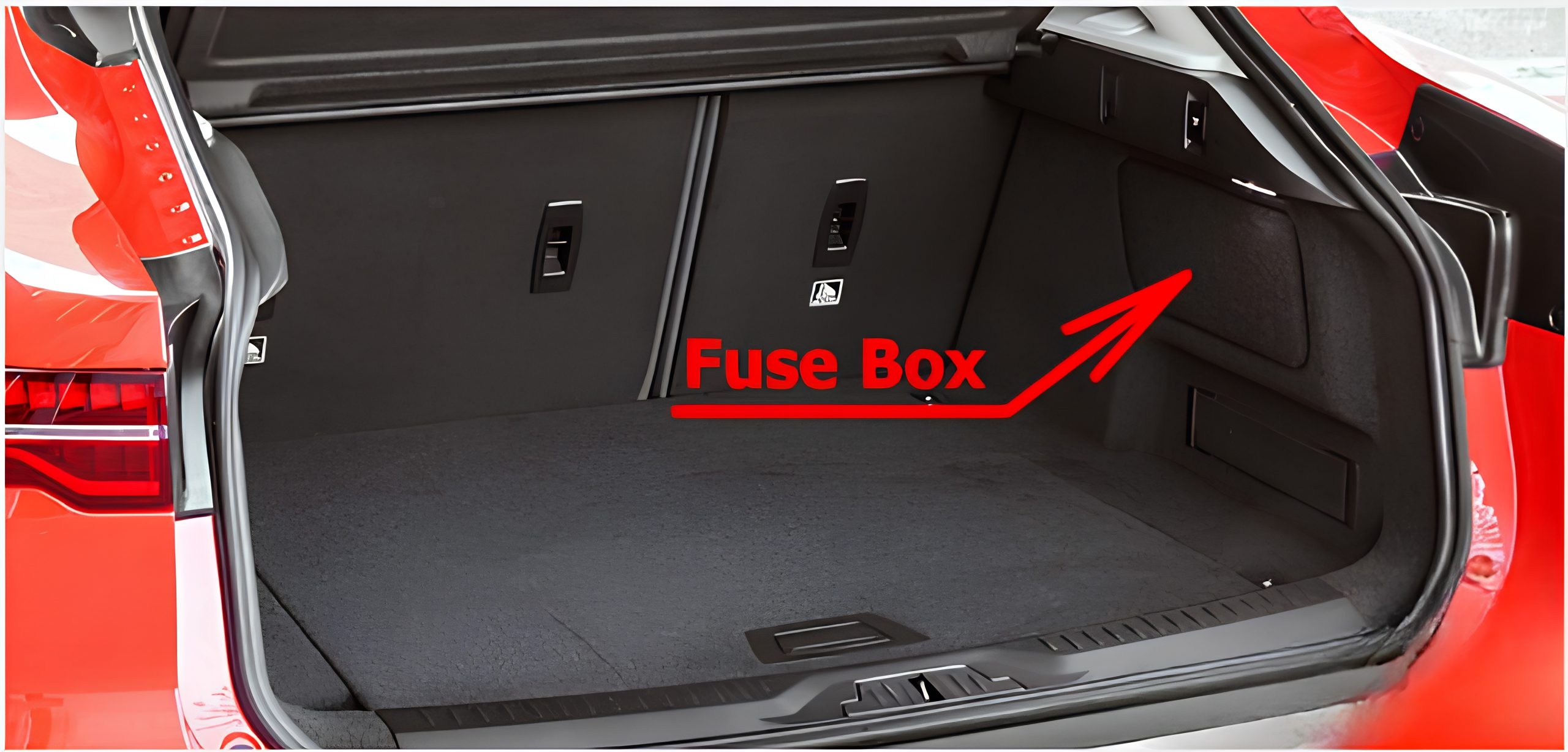 Jaguar I-Pace (2018 - 2024) Luggage Compartment Fuse Box Location