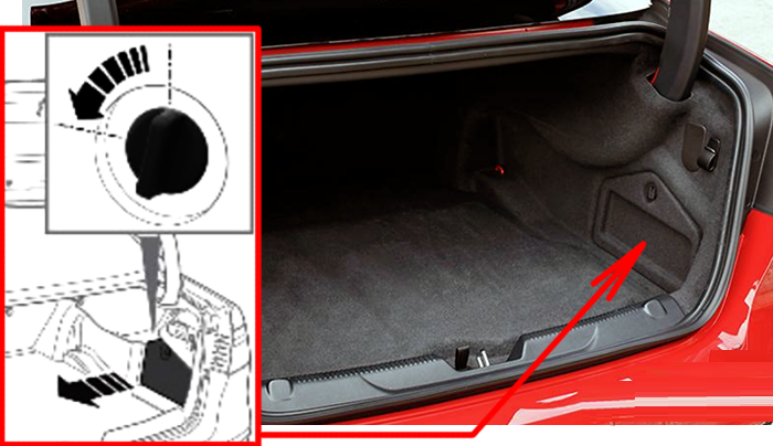Jaguar XE (2020 - 2024) Luggage Compartment Fuse Box Location