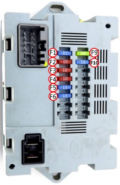 Land Rover Discovery 4 (2009 - 2016) Passenger Compartment Fuse Box Diagram Upper