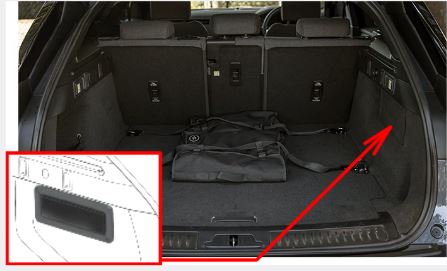 Land Rover Range Rover Velar (2021 - 2026) Luggage Compartment Fuse Box Location