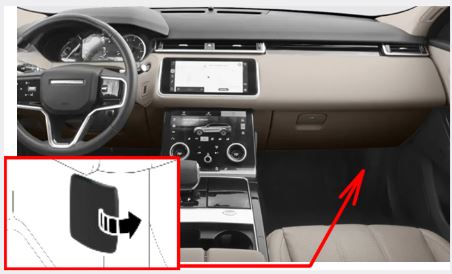Land Rover Range Rover Velar (2021 - 2026) Passenger Compartment Fuse Box Location