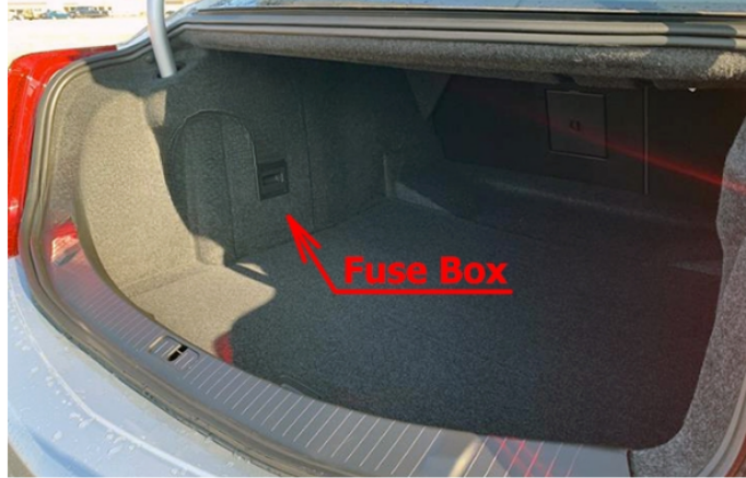 Luggage compartment Location