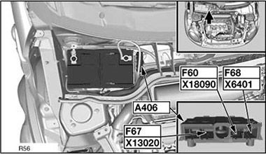 MINI Cooper (2007 - 2015) Engine Compartment Fuse Box Diagram 1
