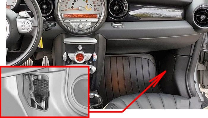 MINI Cooper (2007 - 2015) Passenger Compartment Fuse Box Location