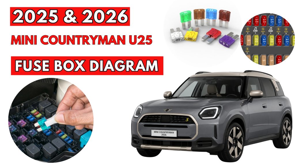 MINI Countryman U25 (2025 - 2026) Fuse Box Location & Diagrams