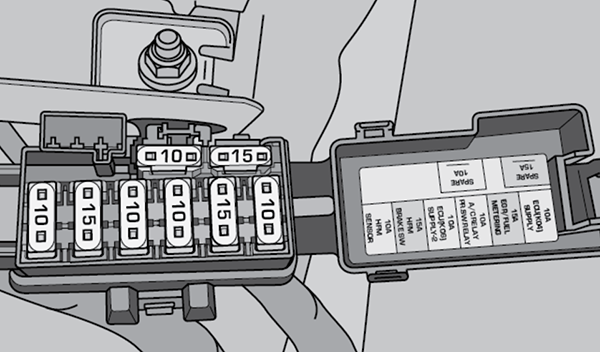 Mahindra NuvoSport (2016 - 2020) Engine Compartment Fuse Box Diagram Fig 2