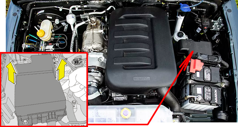Mahindra Thar (2021 - 2023) Engine Compartment Fuse Box Location