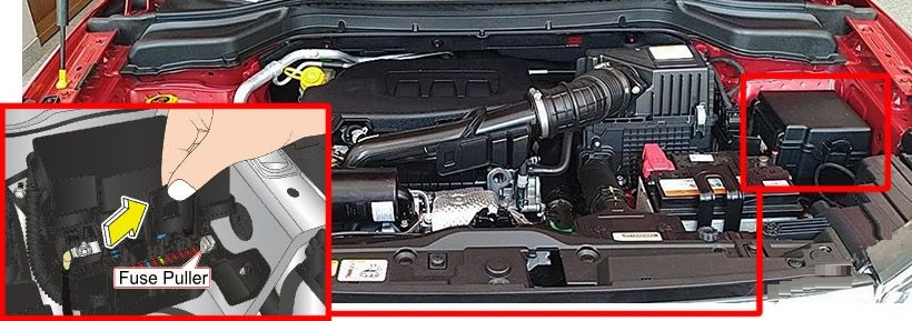 Mahindra XUV300 (2019 & 2020) Engine Compartment Fuse Box Location