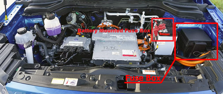 Mahindra XUV400 (2023 & 2024) Engine Compartment Fuse Box Location Fig