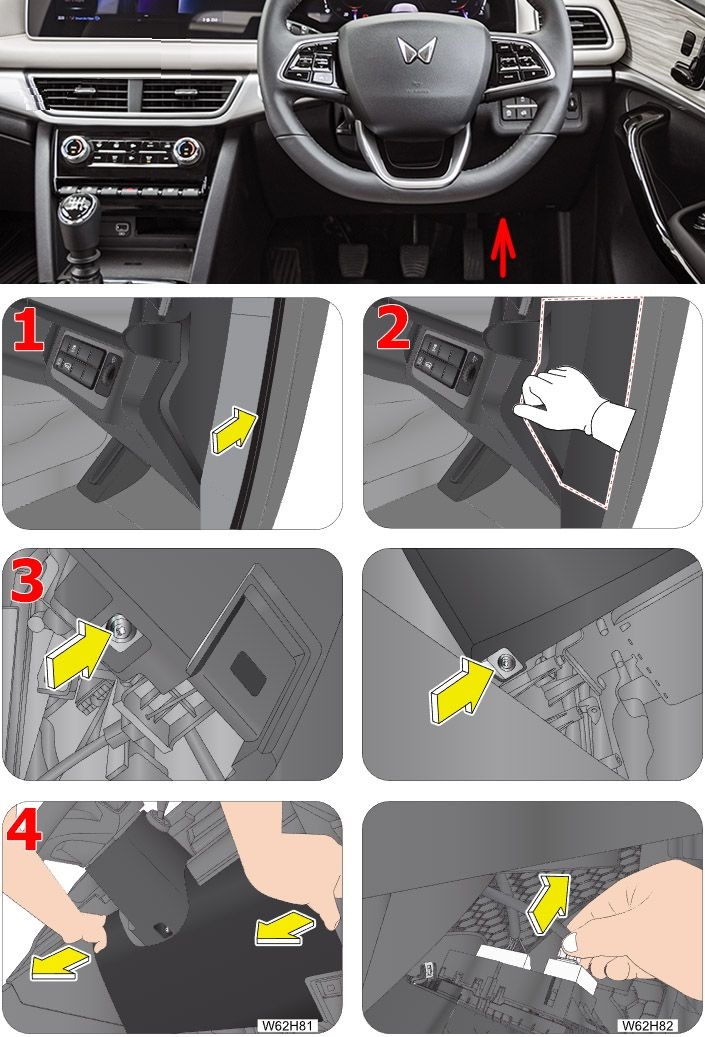 Mahindra XUV700 (2021 - 2023) Passenger Compartment Fuse Box Location