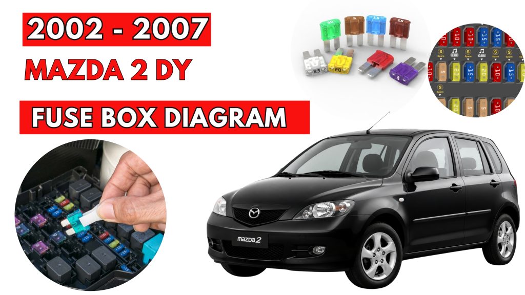 Mazda 2 DY (2002 - 2007) Fuse Box Location & Diagrams