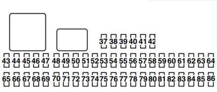 Mazda 3 BK (2004 - 2009) Passenger Compartment Fuse Box Diagram