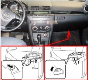 Mazda 3 BK (2004 - 2009) Passenger Compartment Fuse Box Location