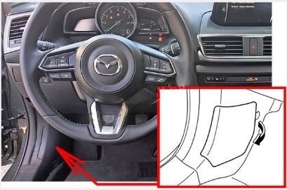 Mazda 3 BMBN (2014 - 2018) Passenger Compartment Fuse Box Loation