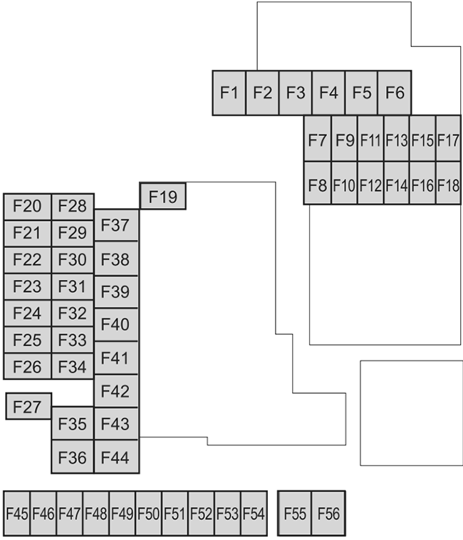 Mazda MX-30 EV (2020 - 2023) Engine Compartment Fuse Box Diagram