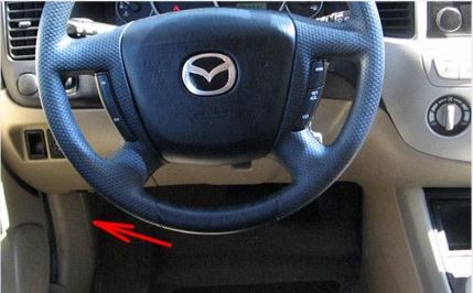 Mazda Tribute (2001 - 2004) Passenger Compartment Fuse Box Location