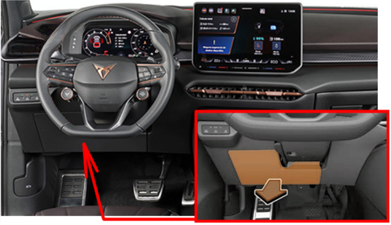 Passenger Compartment Fuse Box Left-hand drive vehicles