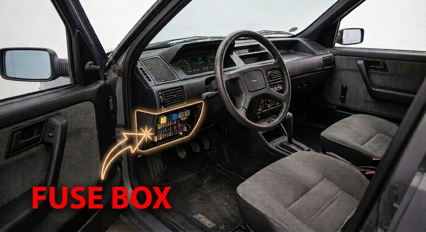 Fiat Tipo (1990 - 1996) Passenger Compartment Fuse Box Location