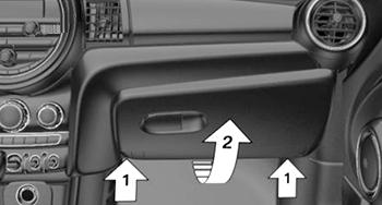 MINI Cooper (2014 - 2023) Passenger Compartment Fuse Box Location Fig 2