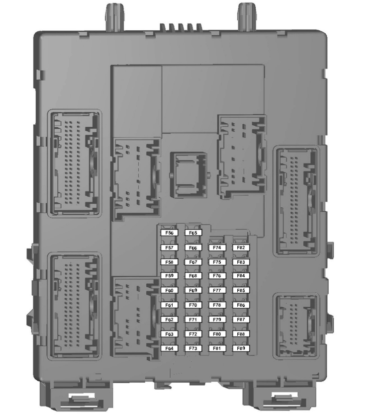 Passenger compartment fuse box Diagram