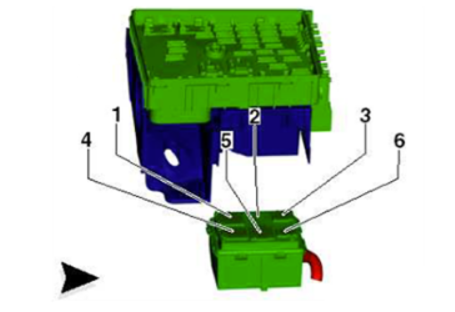 Relays under E-box low