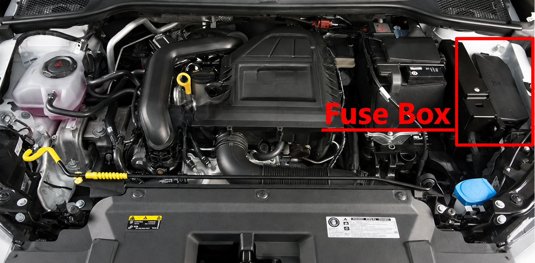 SEAT Arona (2017 - 2026) Engine Compartment Fuse Box Location Fig 1