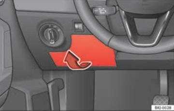 SEAT Ibiza (2017 - 2026) Passenger Compartment Fuse Box Location Fig 2