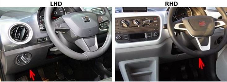 SEAT Mii (2012 - 2020) Passenger Compartment Fuse Box Location Fig 1