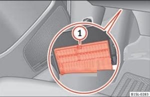 SEAT Mii (2012 - 2020) Passenger Compartment Fuse Box Location Fig 2 Fig