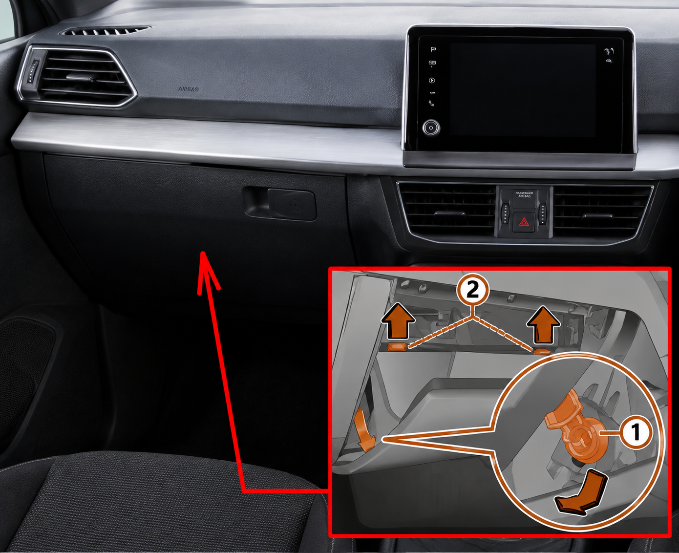 SEAT Tarraco (2019 - 2024) Passenger Compartment Fuse Box Location RHD