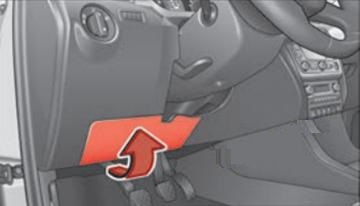 SEAT Toledo (2012 - 2019) Passenger Compartment Fuse Box Location Fig 2