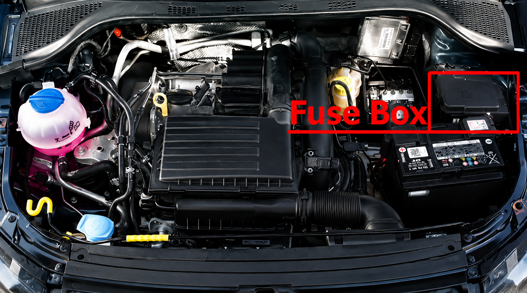 SEAT Toledo (2016 - 2019) Engine Compartment Fuse Box Location Fig 1