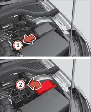 SEAT Toledo (2016 - 2019) Engine Compartment Fuse Box Location Fig 2