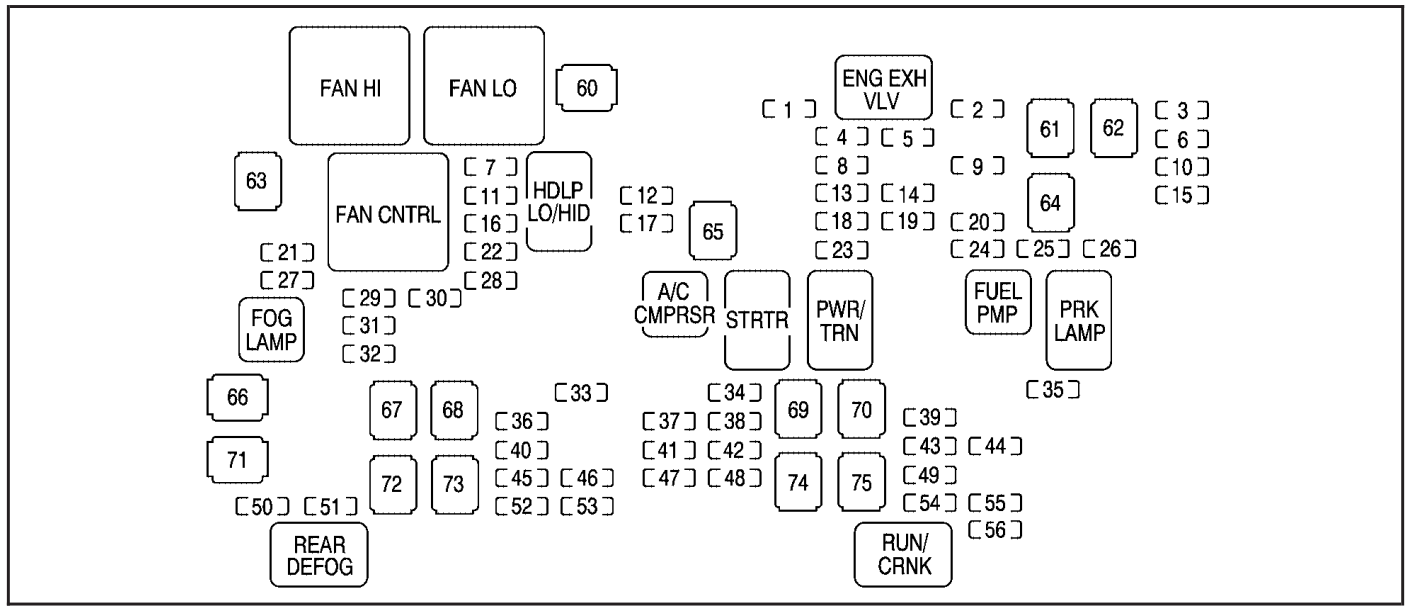 engine compartment diagram (2007)
